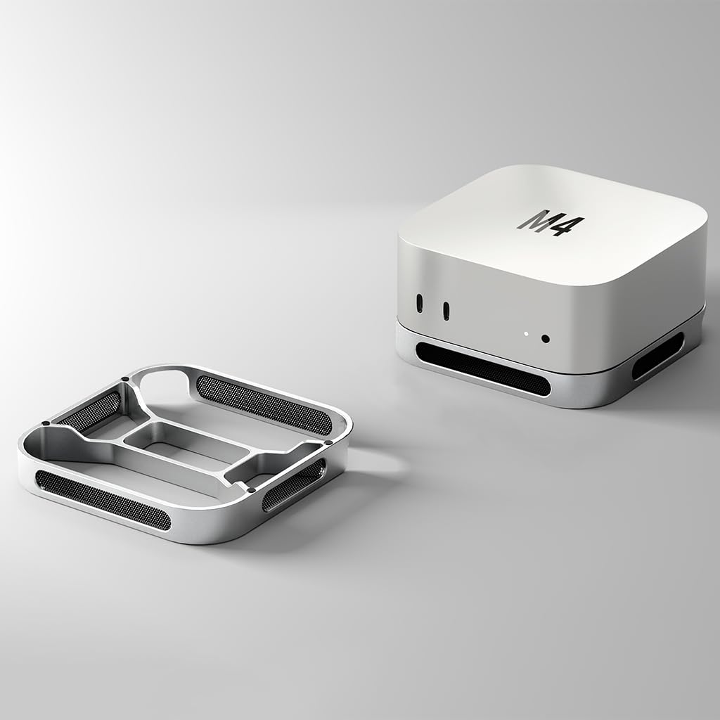 ZORBES® Aluminum Stand for Mac mini 4 – Precision Fit Base with Power Button Cutout ZORBES® Aluminum Stand for Mac mini 4 – Precision Fit Base with Power Button Cutout